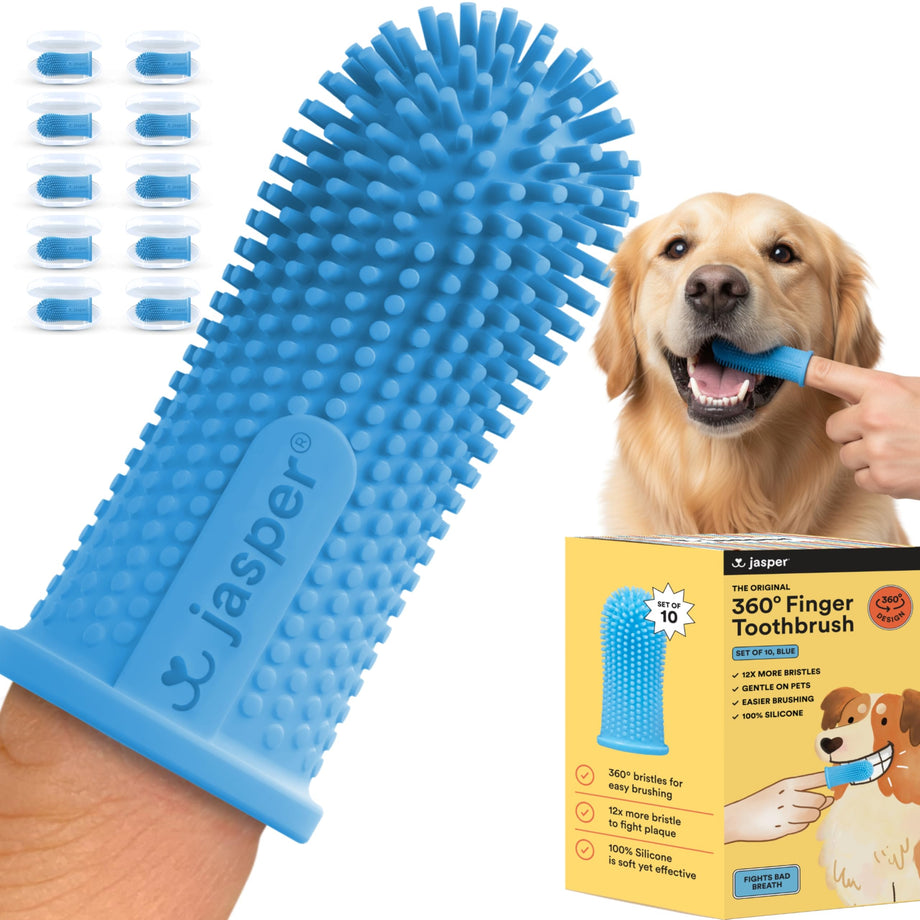 Jasper 360° Finger Toothbrush for Dogs & Cats