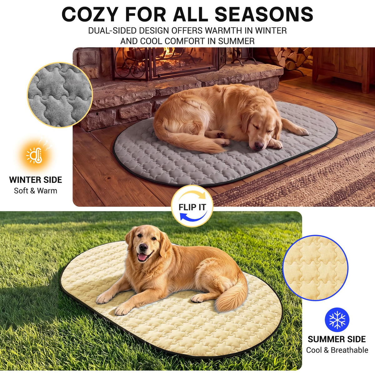 PAWVILION Large Warming Dog Mat