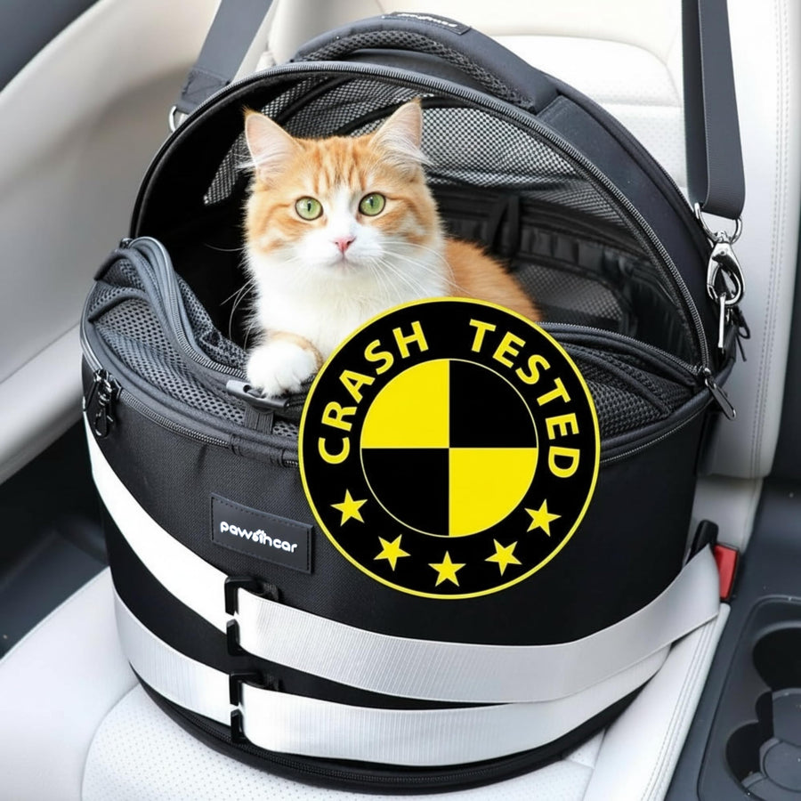 PawsInCar Crash-Tested Portable Car Seat for Small Dogs
