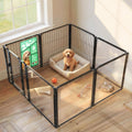 FXW AuraSpace Pro Acrylic & Wire Mesh Indoor Dog Playpen, 24" H, 8 Panels