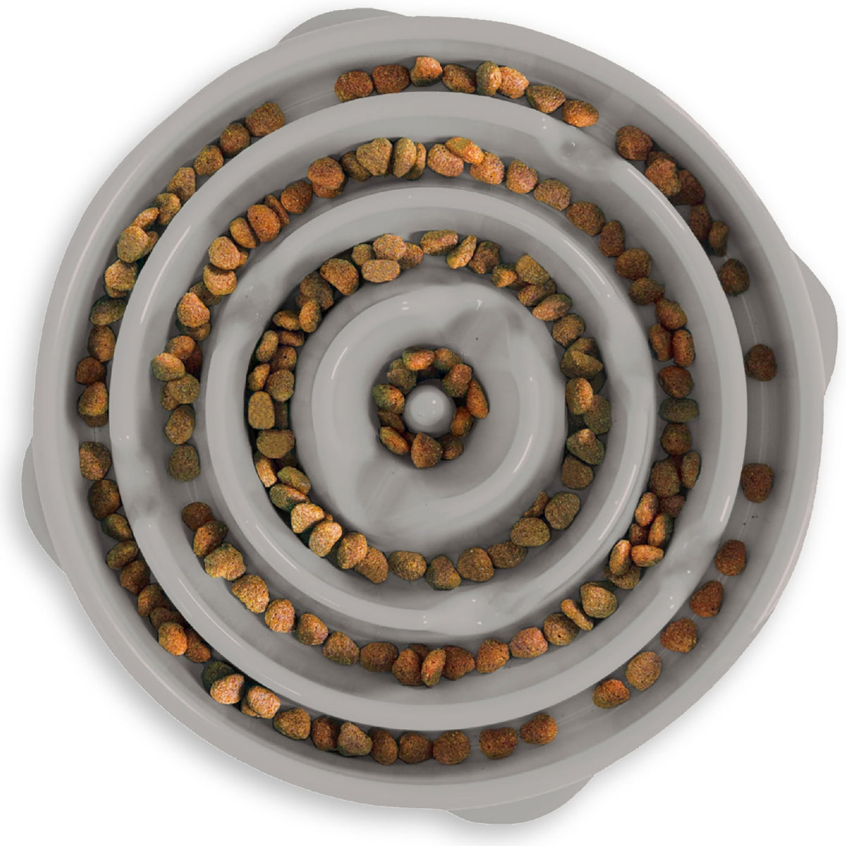 Outward Hound Fun Feeder Stainless Steel Slo Bowl for Dogs, Medium