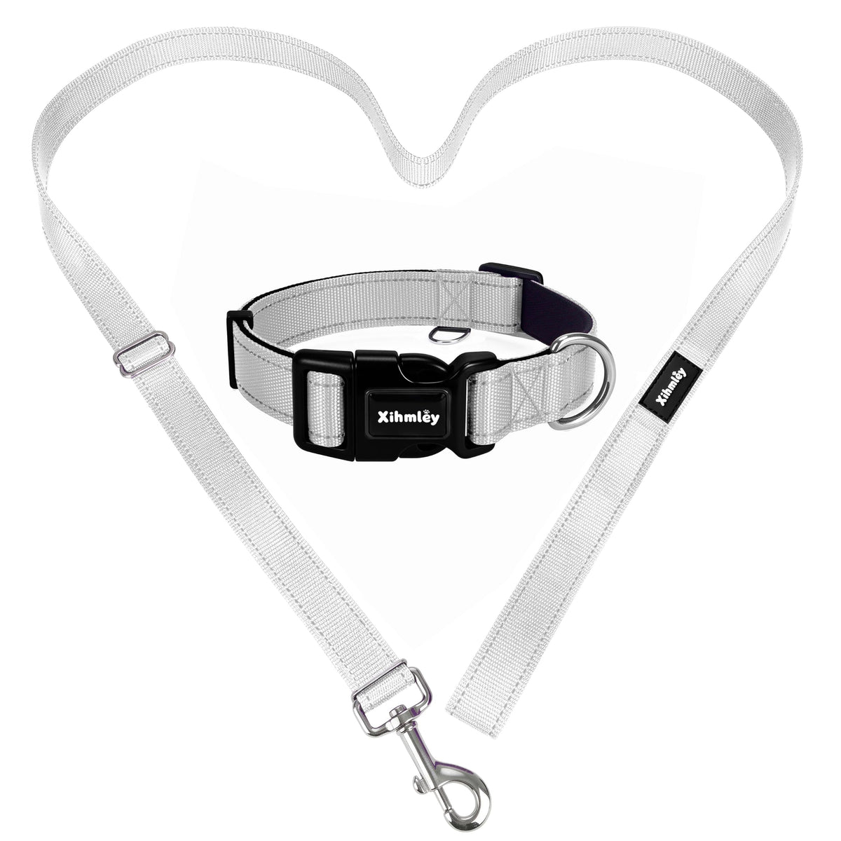 Xihmley Puppy Collar and Leash Set,ID Ring,3.6-5.9ft