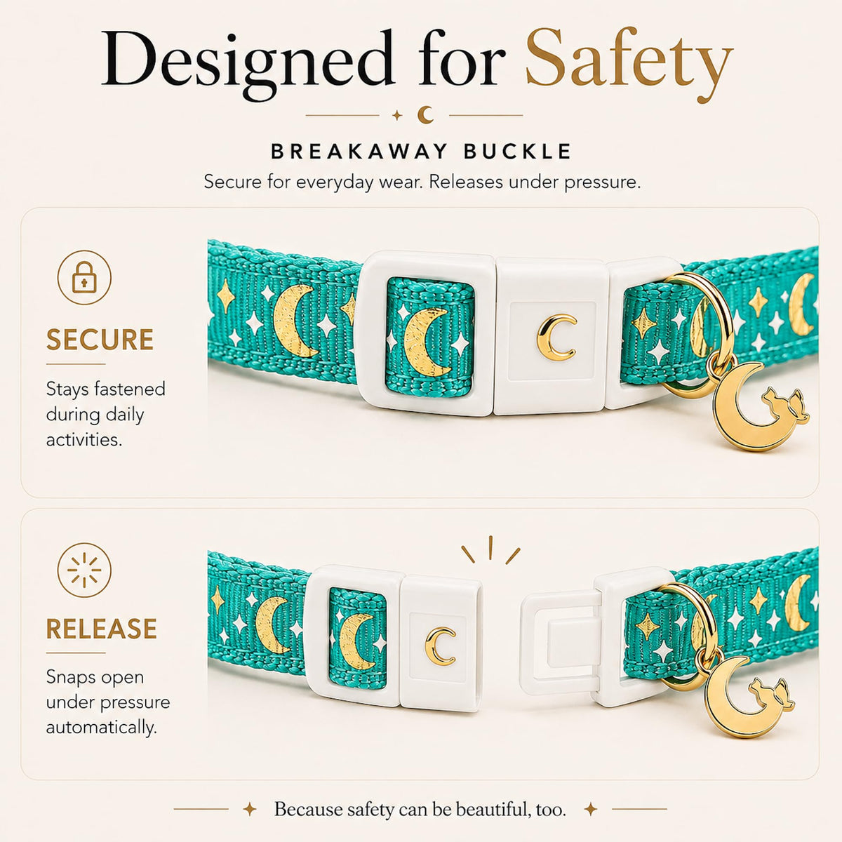 Cat Collar Breakaway with Bell for Kittens & Cats
