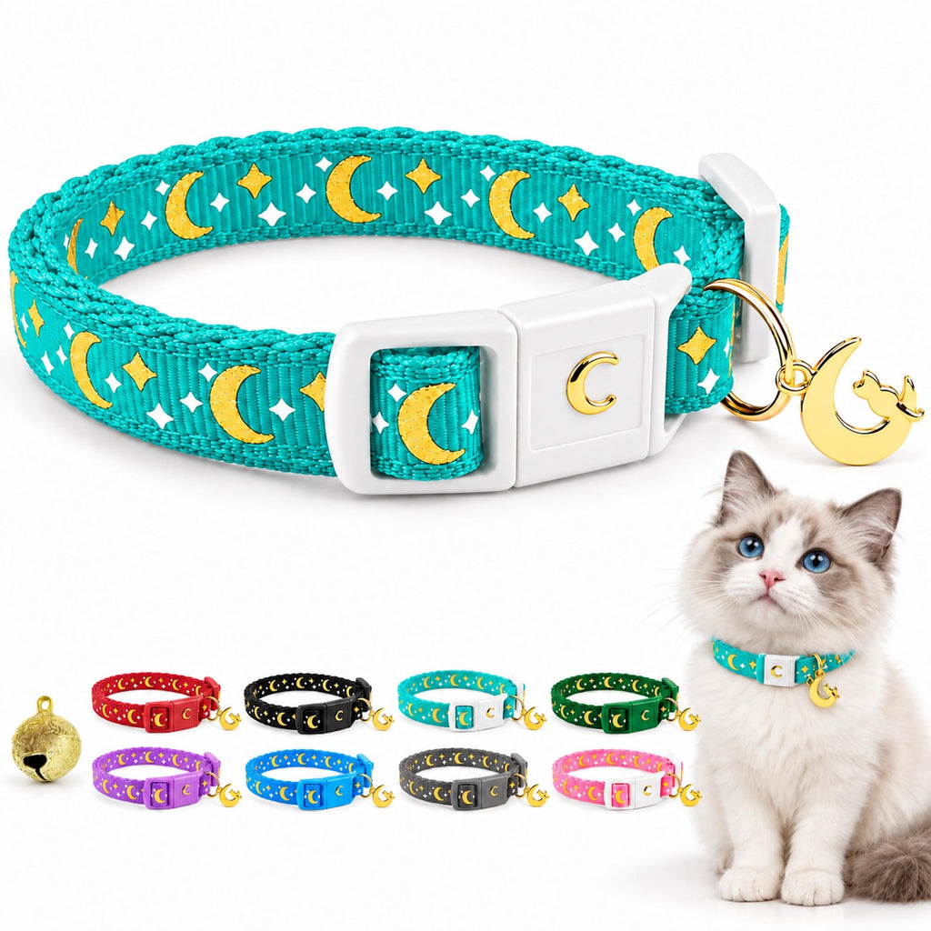 Breakaway Cat Collar with Bell for Kittens & Adult Cats