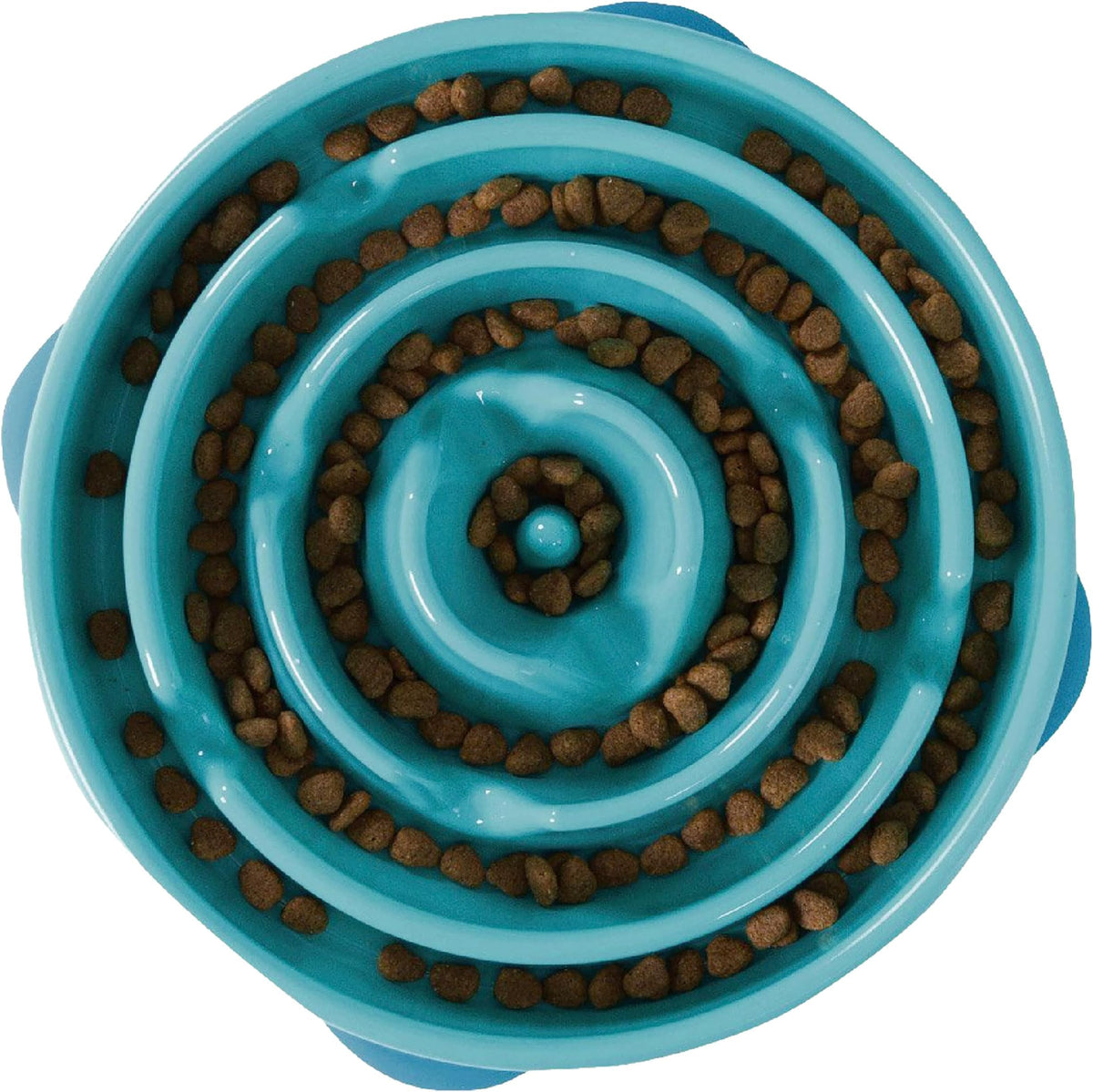 Outward Hound Fun Feeder Stainless Steel Slo Bowl for Dogs, Medium