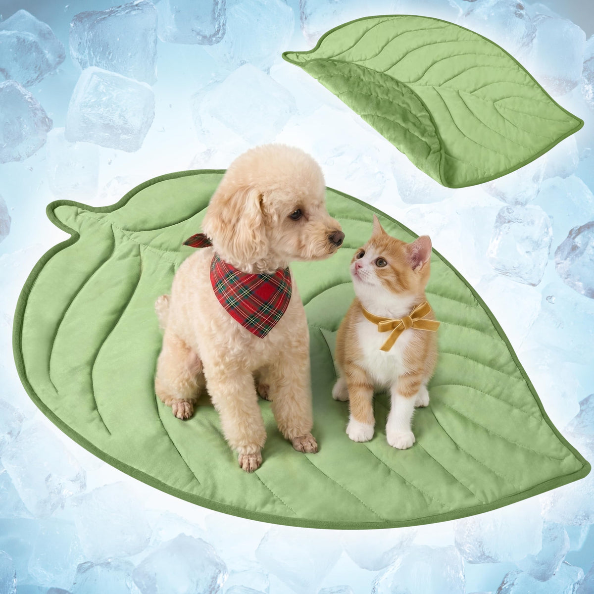 PetAmi Dog Cooling Mat Reversible Fleece All Season Blanket for Pet Cat