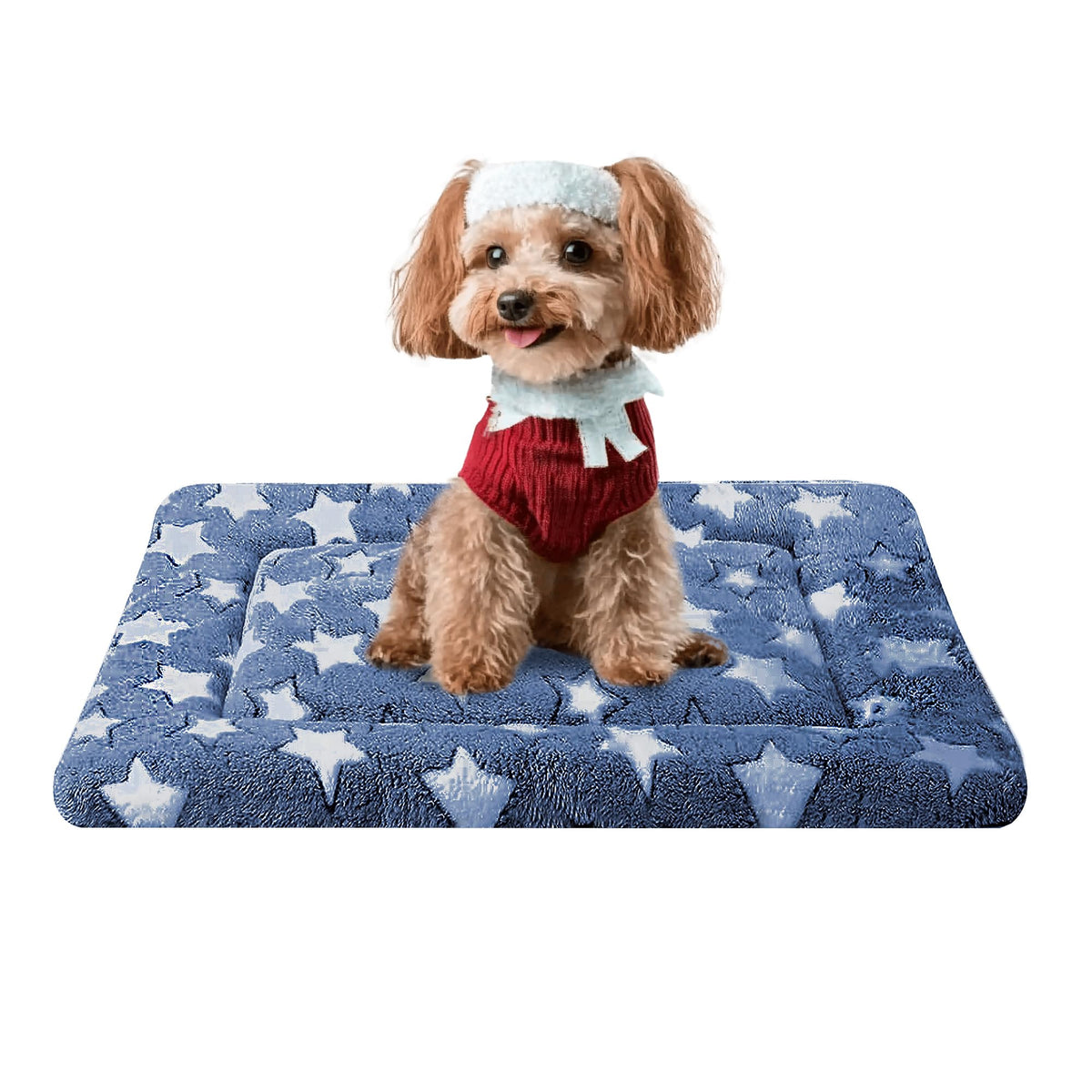 Fogkiss Reversible Dog Mat for Pet Comfort - Soft Bed Pads with Dual-Sided Design for All Seasons - Durable, Machine Washable for Crates, Travel, and Home