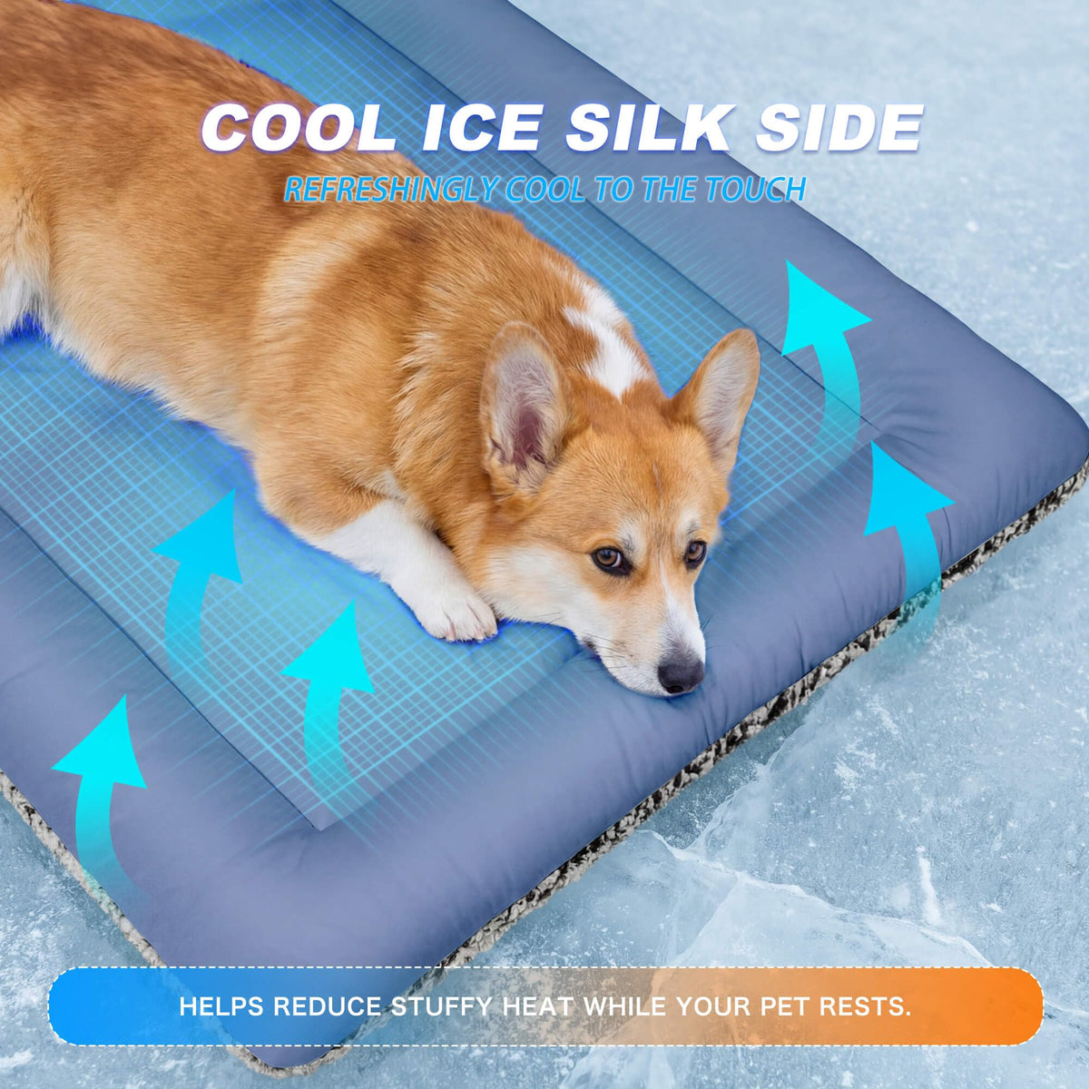 WanpeeGoo Self Warming Cat Bed, Reversible Warming & Cooling Cat Bed, Winter Warm Cats Pad & Summer Cooling Cats Mat, Soft Pet Mat for Kitty & Small Dogs, Perfect for Crates, Kennels, Beds, Sofas