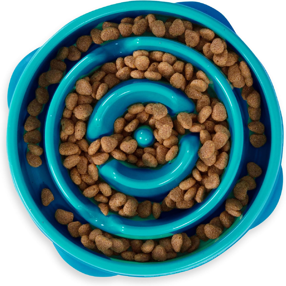 Outward Hound Fun Feeder Stainless Steel Slo Bowl for Dogs, Medium