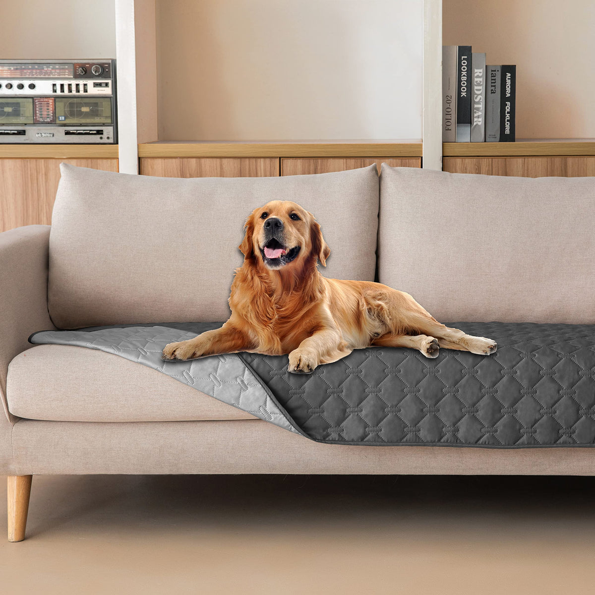 gogobunny Reversible Waterproof Pet Blanket & Furniture Cover
