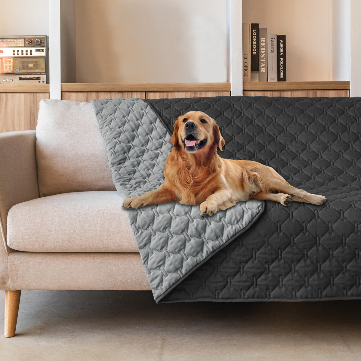 gogobunny Reversible Waterproof Pet Blanket & Furniture Cover