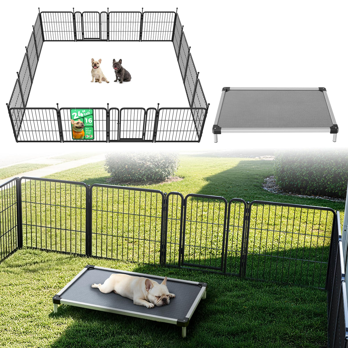 FXW Rollick Dog Playpen, Indoor, Yard & RV Camping