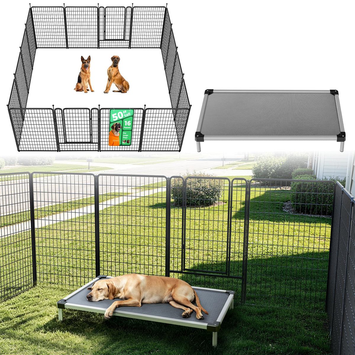 FXW Rollick Dog Playpen, Indoor, Yard & RV Camping