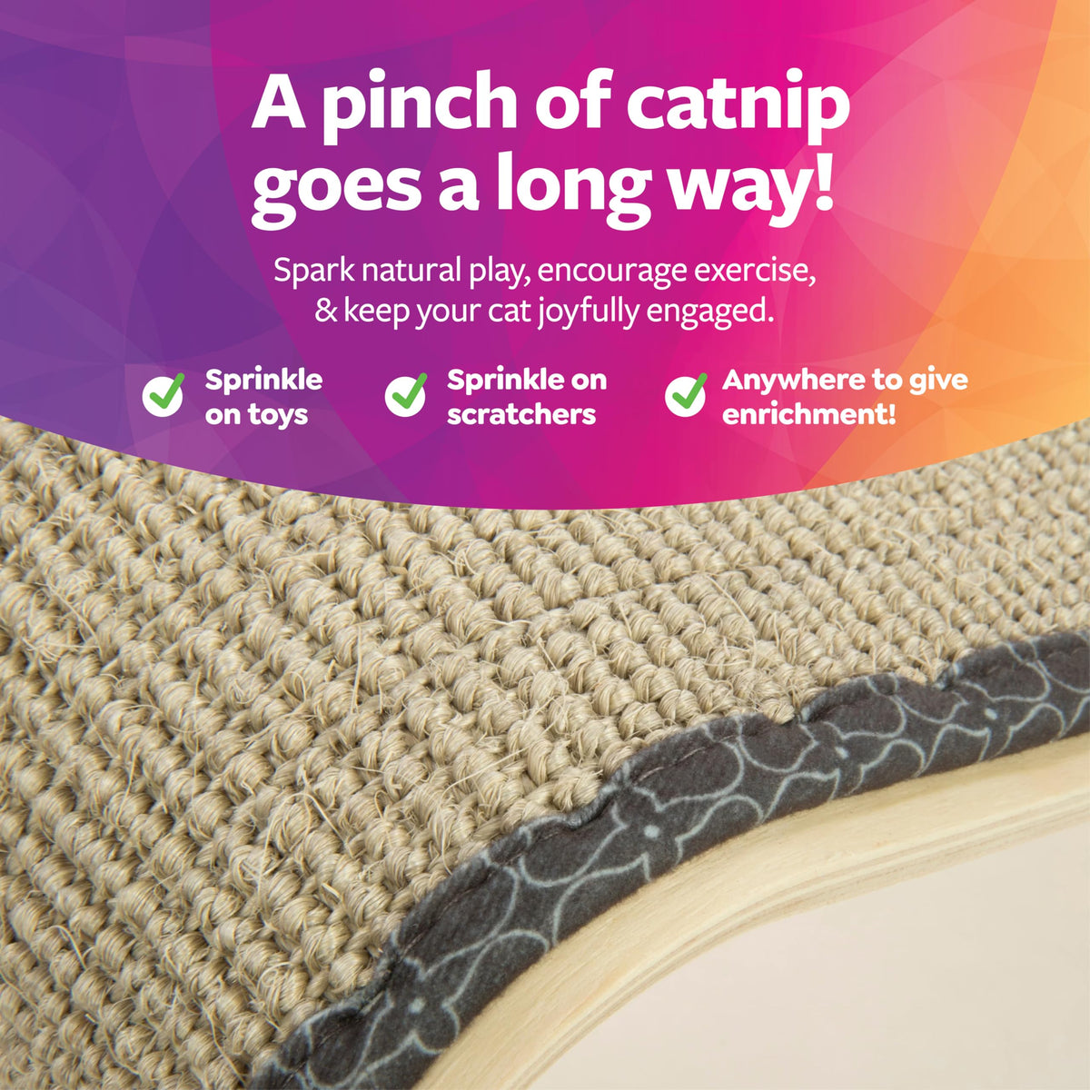 SmartyKat Sisal Angle Ramp Cat