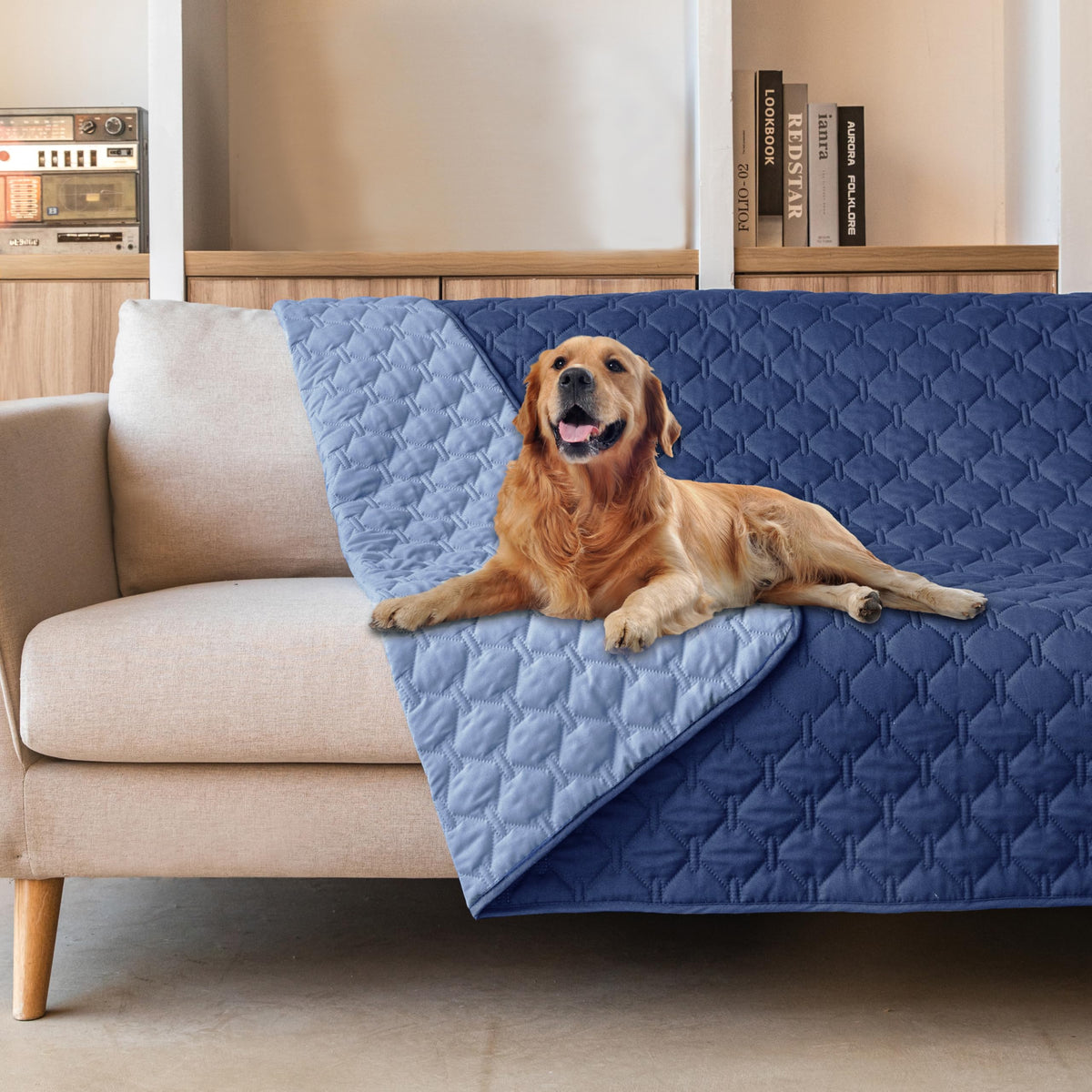 gogobunny Reversible Waterproof Pet Blanket & Furniture Cover